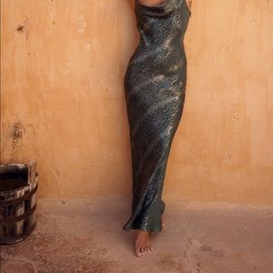 Rat and Boa Alessandra Slip Dress Snakeskin Print